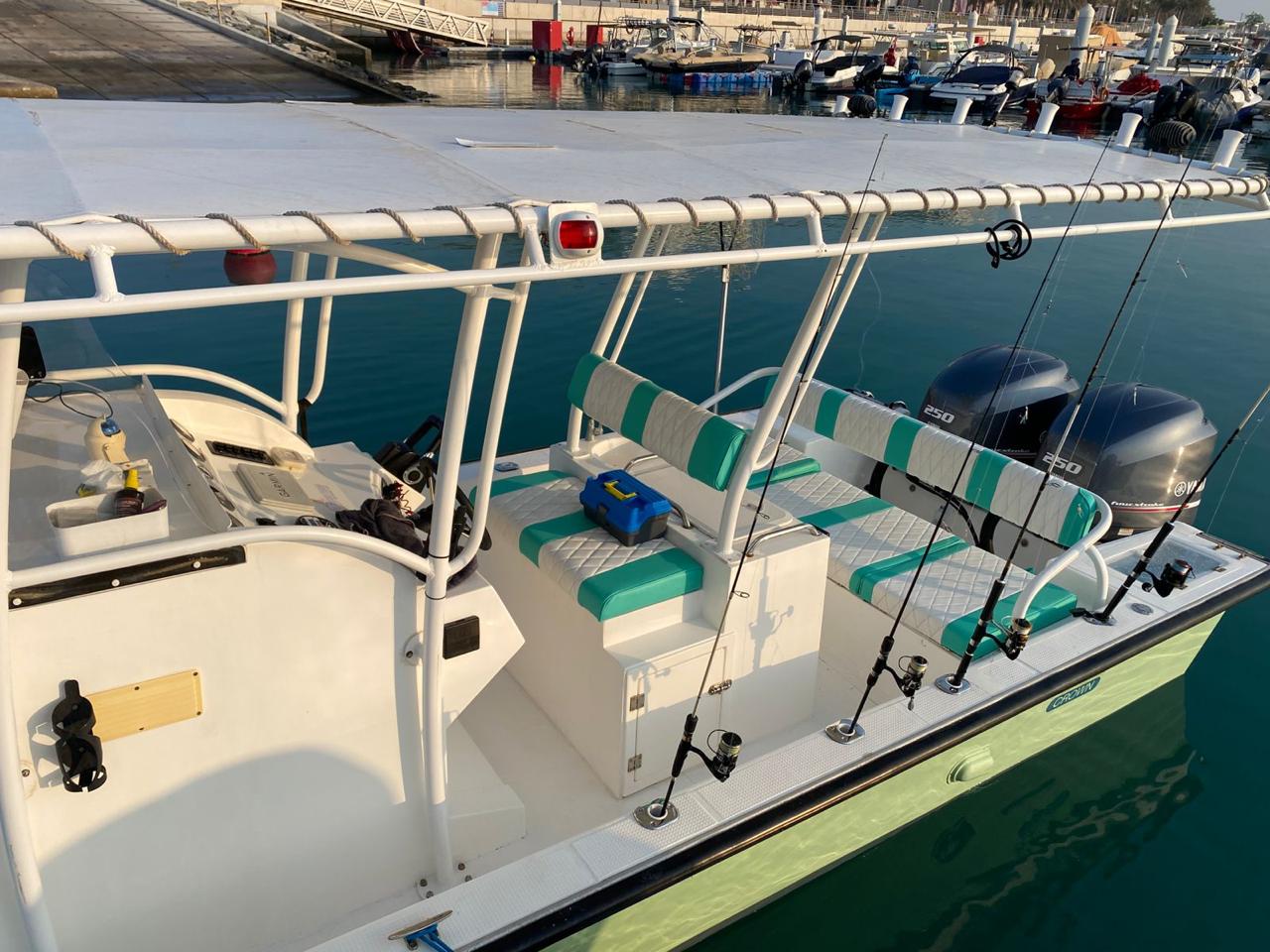 Crown fishing boat — Hidd Al Saadiyat Marina